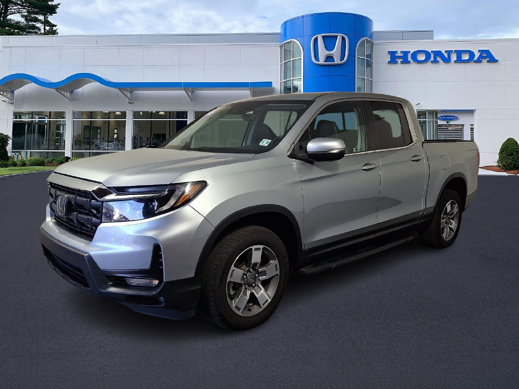 Solar Silver Metallic 2025 Honda Ridgeline Pickup Truck All-Wheel Drive 9-Speed Automatic