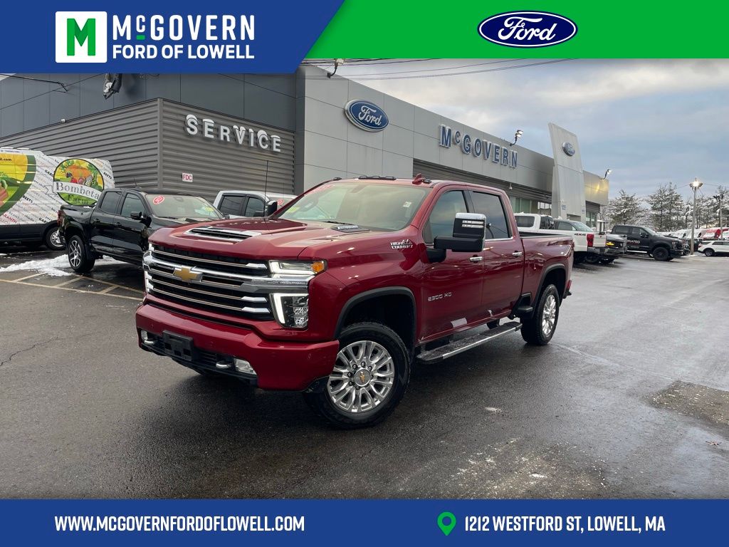 Cherry Red Tintcoat 2022 Chevrolet Silverado 2500HD High Country Crew Cab 4WD Pickup Truck Four-Wheel Drive Automatic