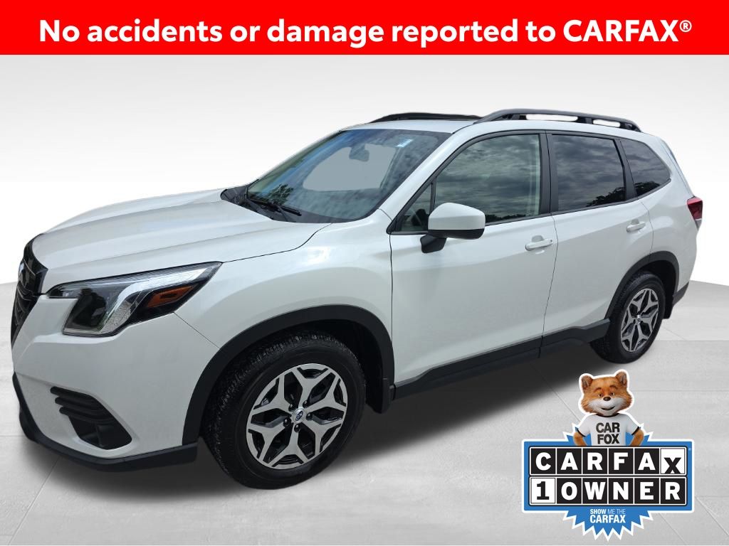 Crystal White Pearl 2023 Subaru Forester SUV / Crossover All-Wheel Drive Continuously Variable Transmission