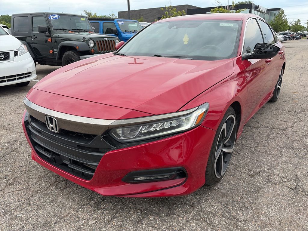 Red 2019 Honda Accord 1.5T Sport FWD Sedan Front-Wheel Drive Continuously Variable Transmission