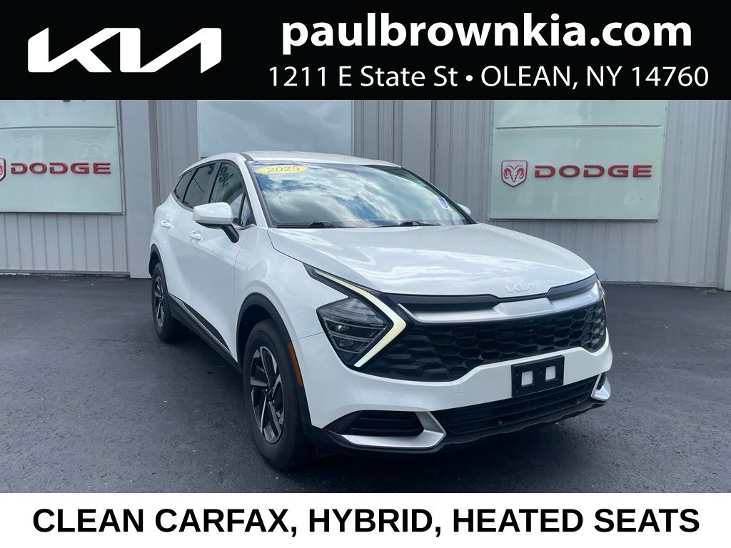 Snow White Pearl 2025 Kia Sportage Hybrid SUV / Crossover All-Wheel Drive 6-Speed Automatic