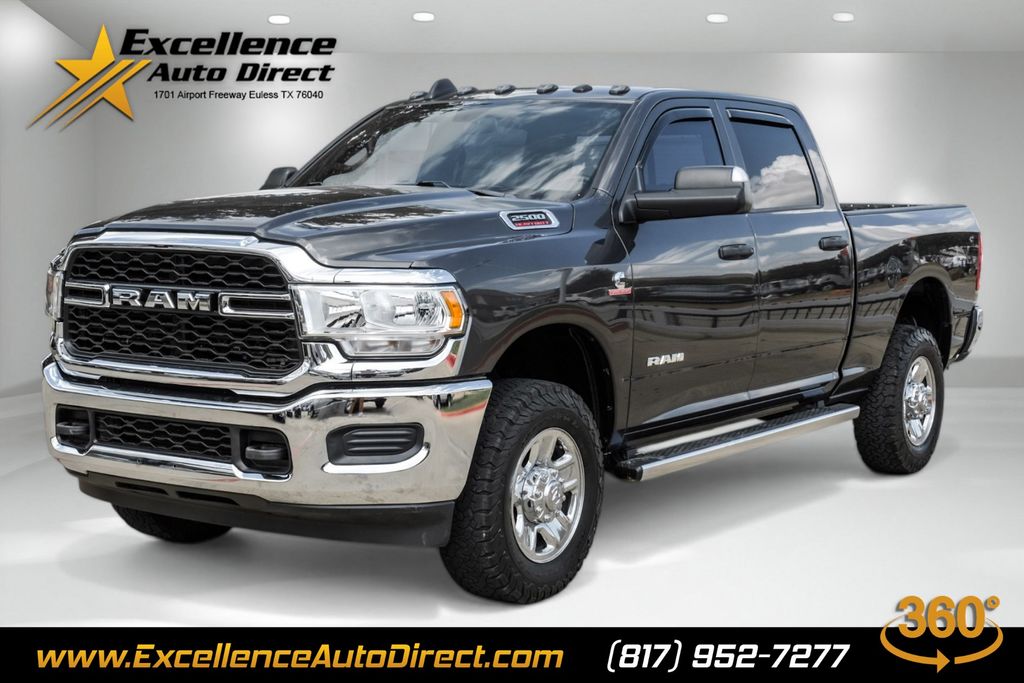 Gray (Granite Crystal Metallic Clearcoat) 2022 RAM 2500 Tradesman Crew Cab 4WD Pickup Truck Four-Wheel Drive 6-Speed Automatic