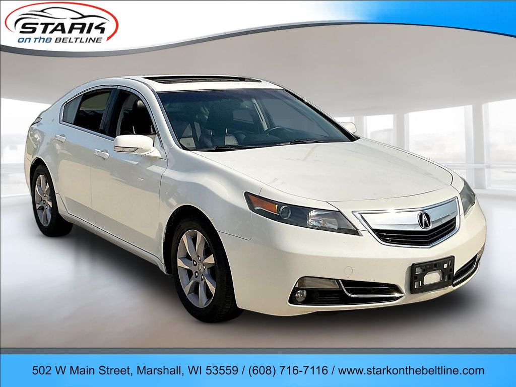 White 2014 Acura TL Sedan Front-Wheel Drive 6-Speed Automatic