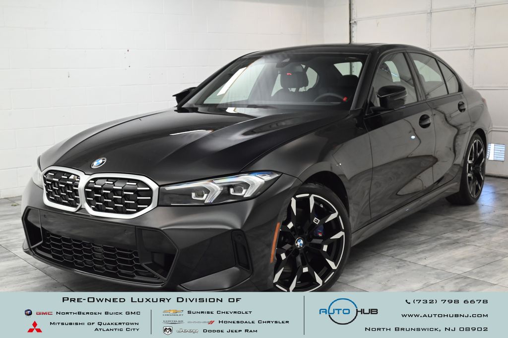 Black Sapphire Metallic 2025 BMW 3 Series M340i xDrive Sedan All-Wheel Drive 8-Speed Automatic
