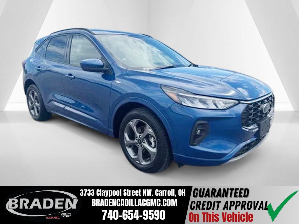 Blue Metallic 2023 Ford Escape Hybrid ST-Line Select AWD SUV / Crossover All-Wheel Drive Continuously Variable Transmission
