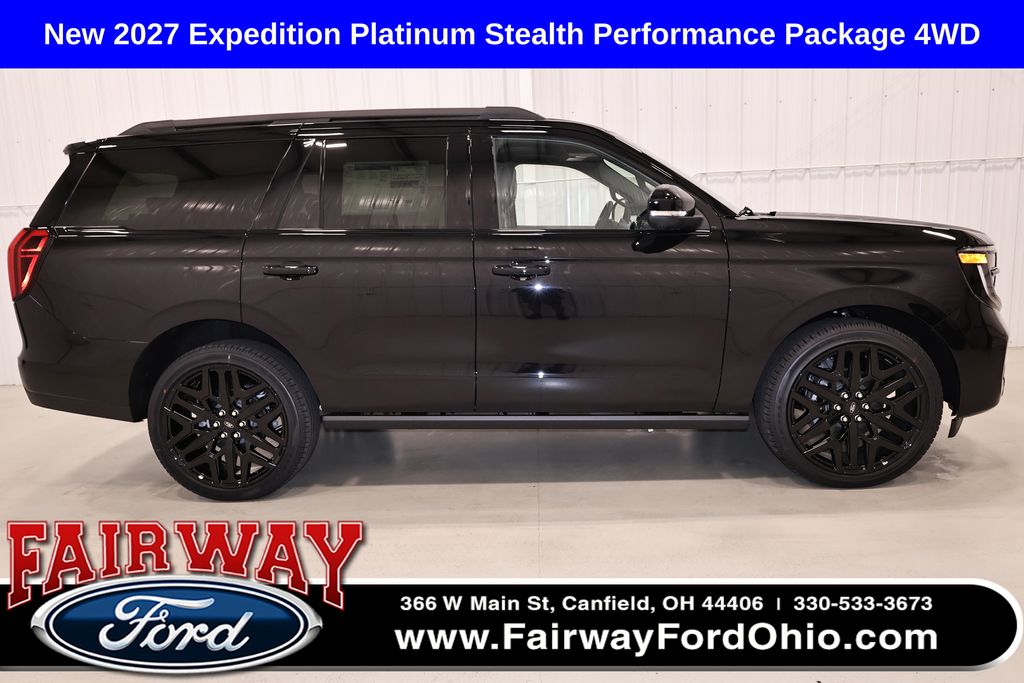 Agate Black Metallic 2027 Ford Expedition SUV / Crossover Four-Wheel Drive Automatic