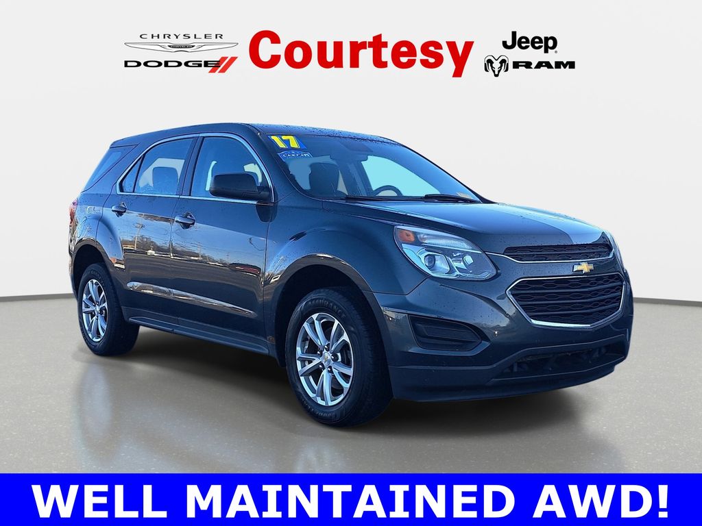 Nightfall Gray Metallic 2017 Chevrolet Equinox LS AWD SUV / Crossover All-Wheel Drive 6-Speed Automatic Overdrive