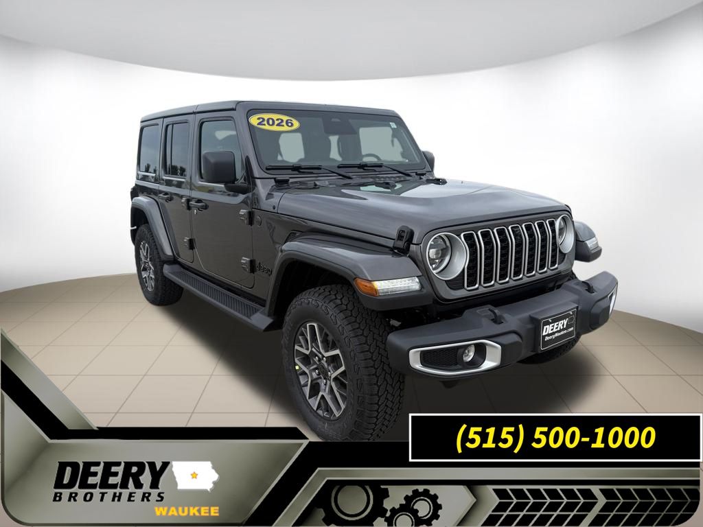 Gray (Granite Crystal Metallic Clearcoat) 2026 Jeep Wrangler SUV / Crossover Four-Wheel Drive 8-Speed Automatic