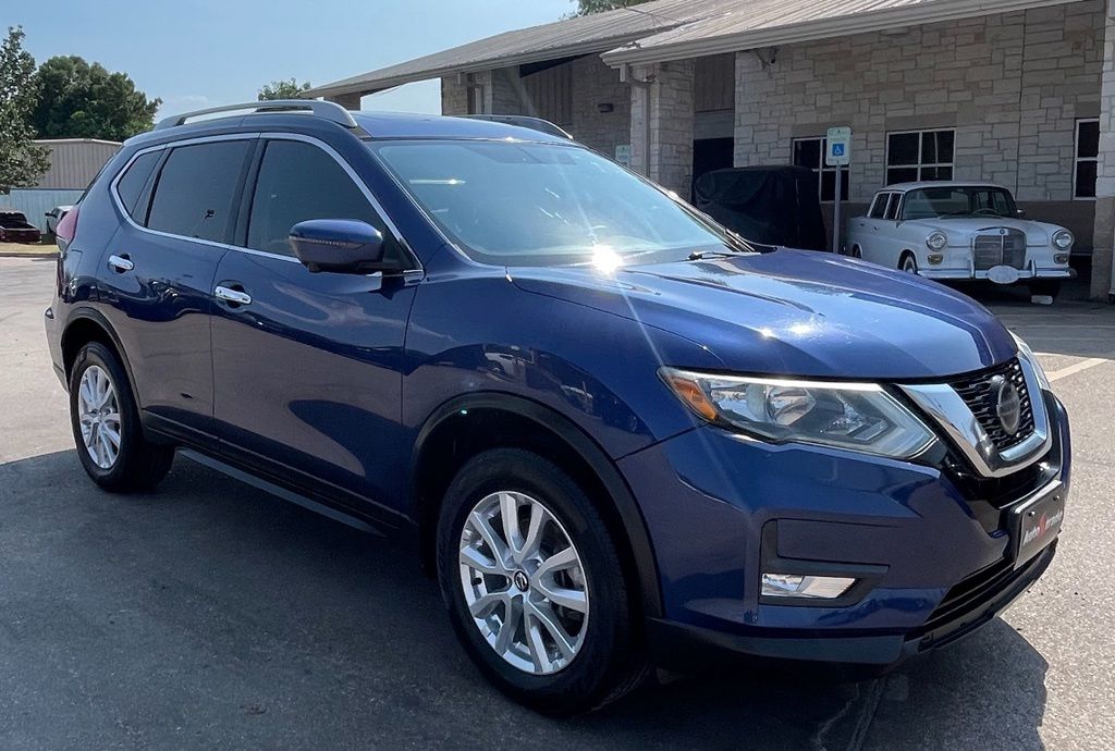 2018 Nissan Rogue SV Blue at Texan Dodge Chrysler Jeep Ram