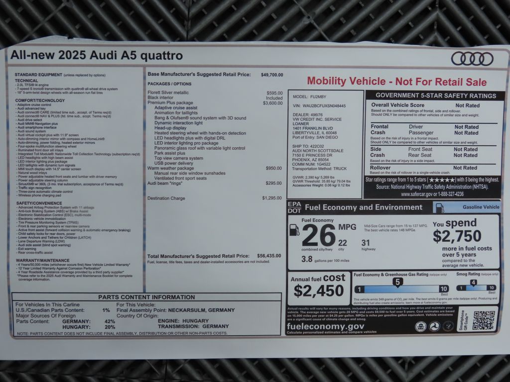 Thumbnail: 2025 Audi A5 - 10