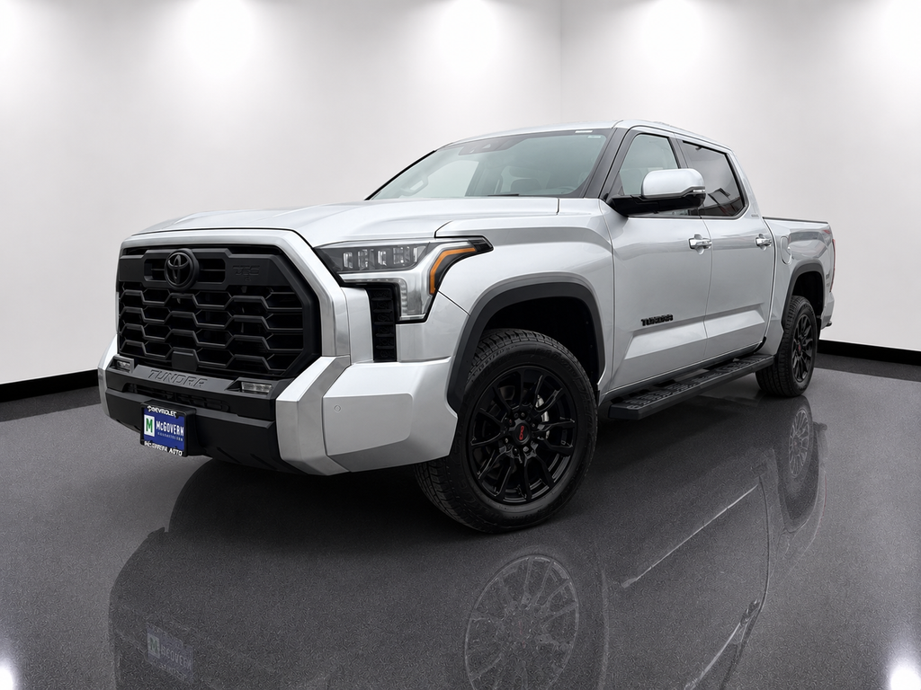 Celestial Silver Metallic 2023 Toyota Tundra Limited CrewMax Cab 4WD Pickup Truck Four-Wheel Drive Automatic