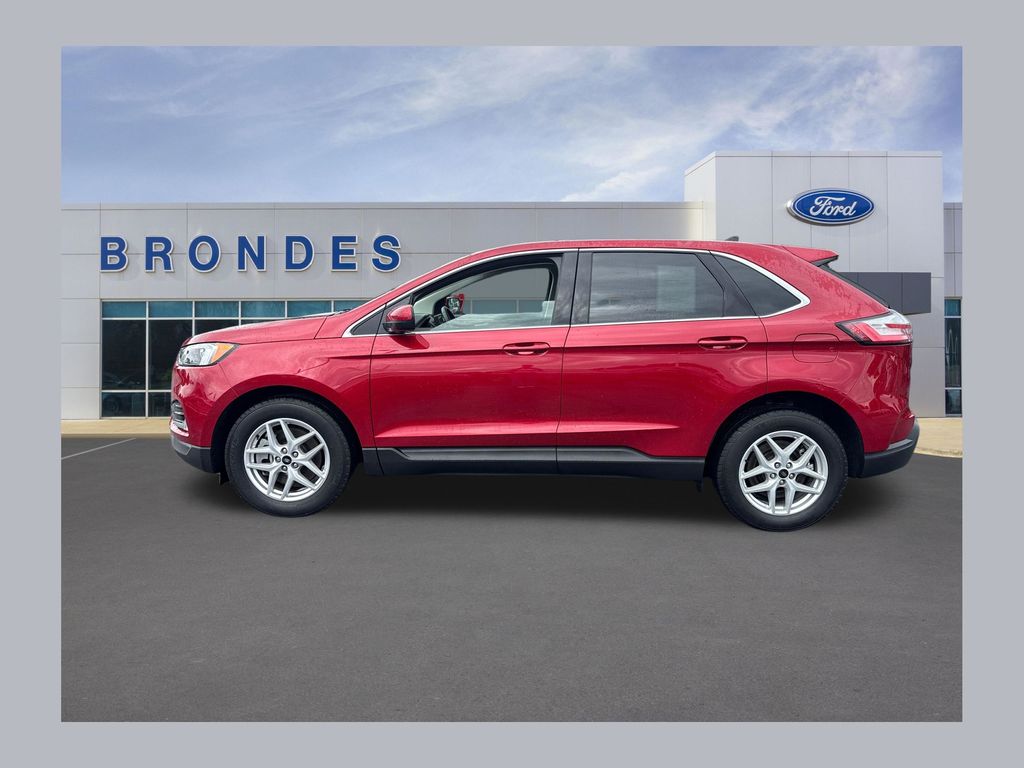 Rapid Red Metallic Tinted Clearcoat 2024 Ford Edge SUV / Crossover All-Wheel Drive 8-Speed Automatic
