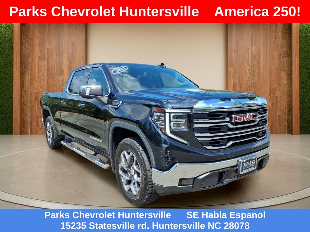 Onyx Black 2022 GMC Sierra 1500 Pickup Truck Four-Wheel Drive Automatic
