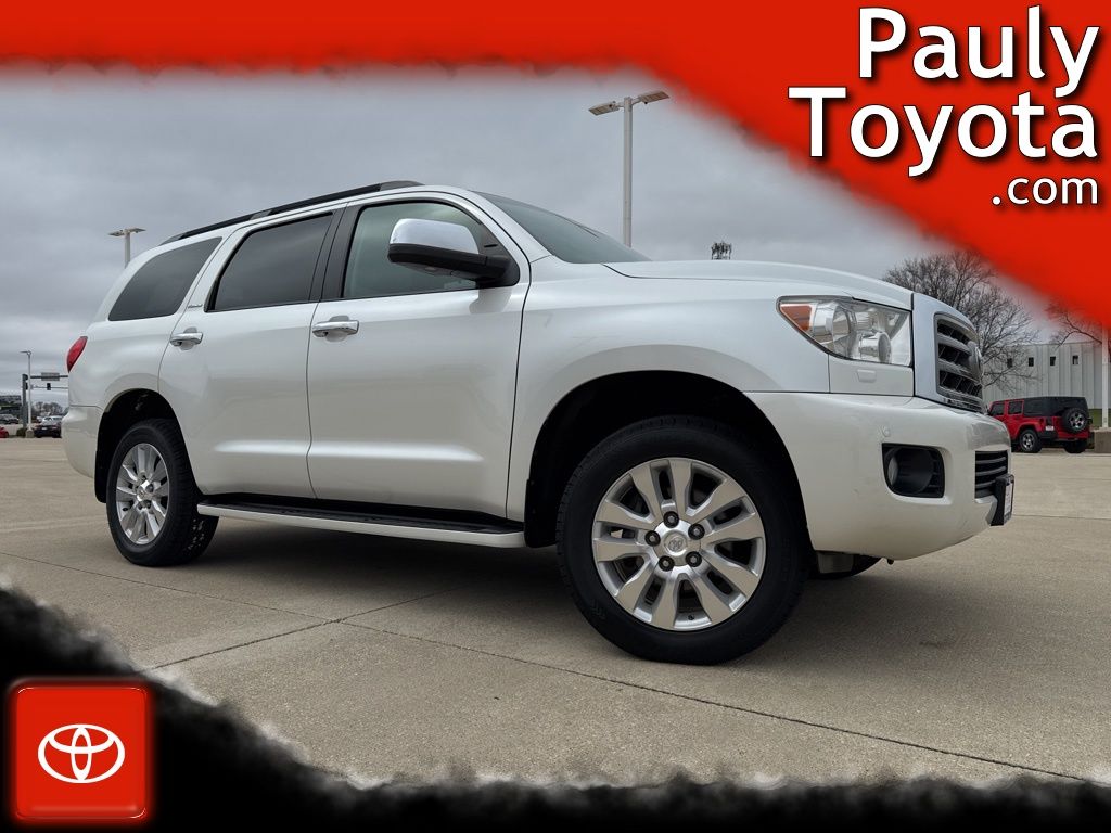 White 2017 Toyota Sequoia Platinum 4WD SUV / Crossover Four-Wheel Drive 6-Speed Automatic