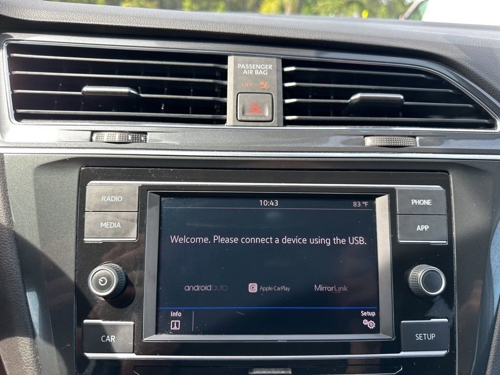 2019 Pure White Volkswagen Tiguan 2.0T S FWD SUV