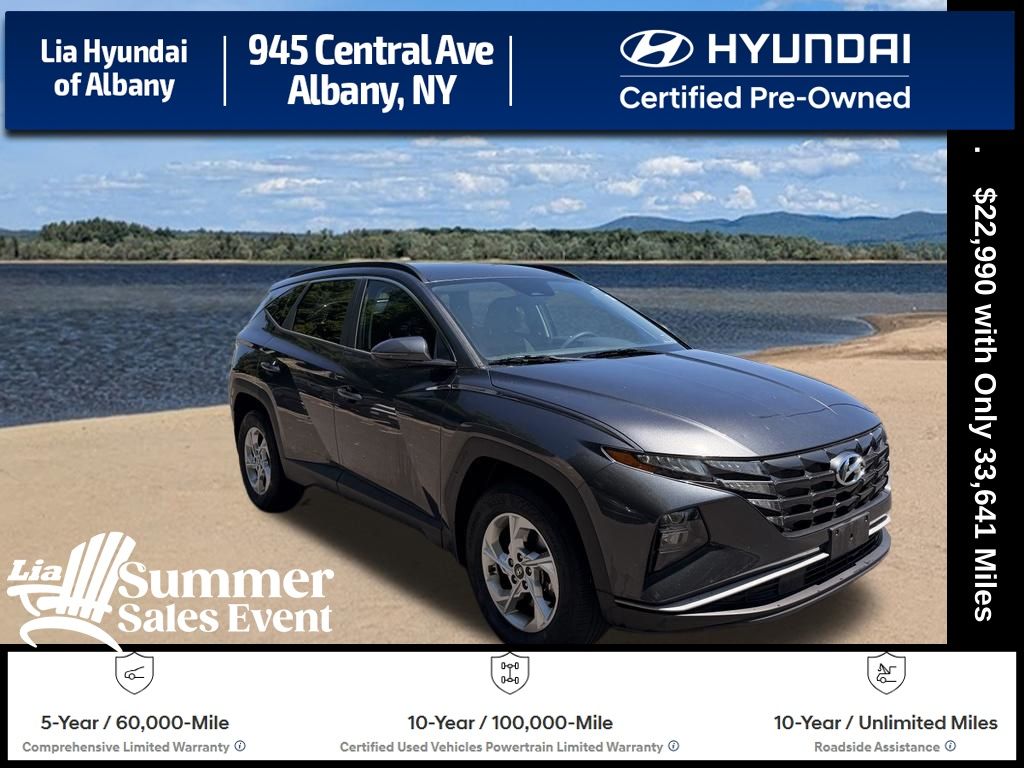 Portofino Gray 2023 Hyundai Tucson SUV / Crossover All-Wheel Drive 8-Speed Automatic