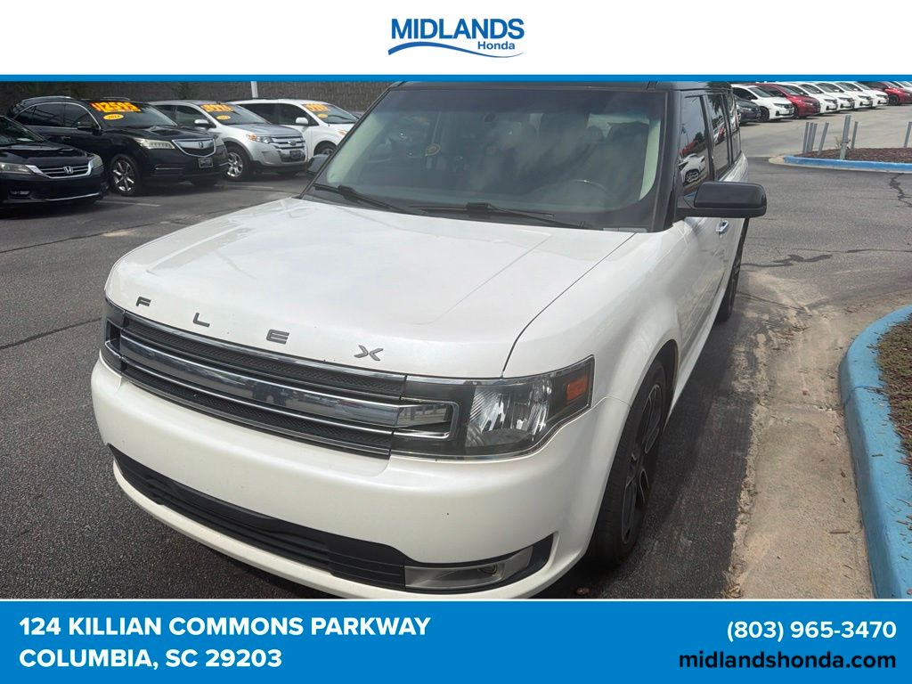 White Platinum Clearcoat Metallic 2015 Ford Flex SUV / Crossover Front-Wheel Drive 6-Speed Automatic