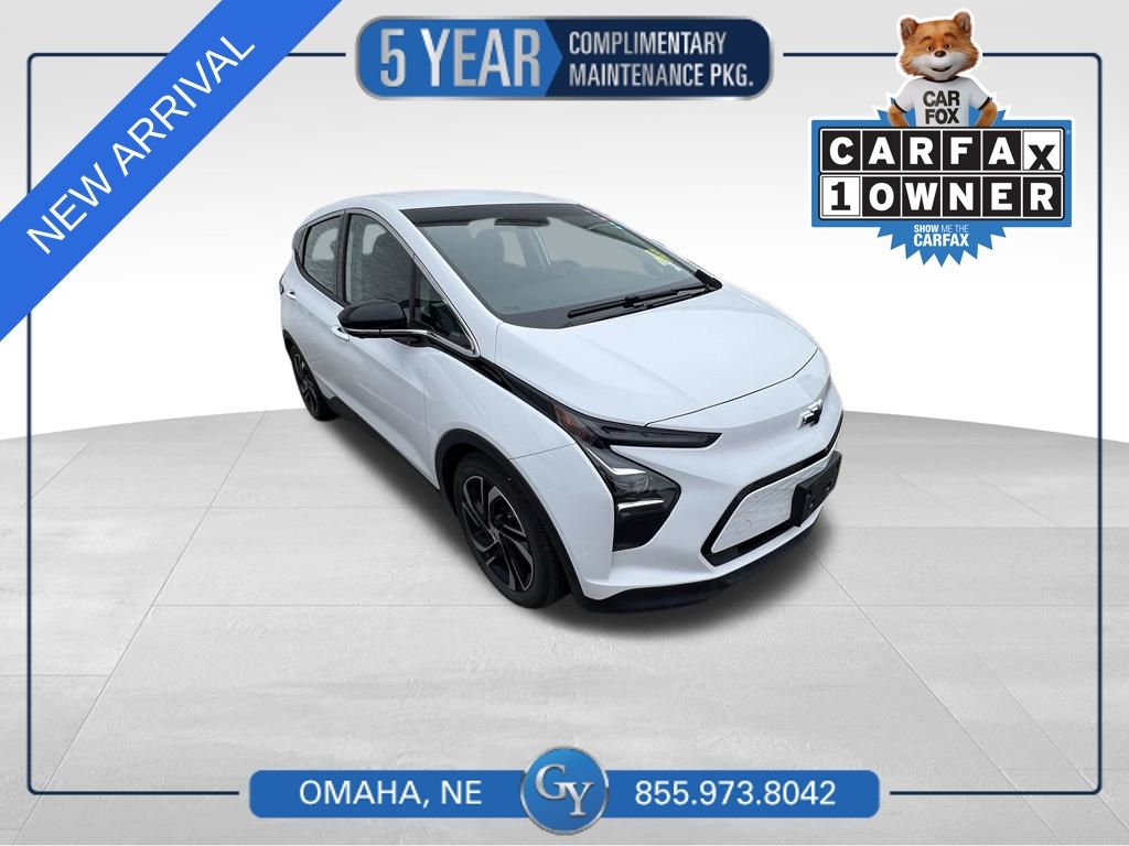 Summit White 2022 Chevrolet Bolt EV Hatchback Front-Wheel Drive 1-Speed Automatic
