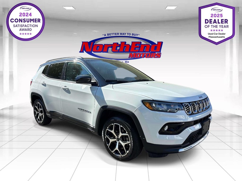 Bright White Clearcoat 2025 Jeep Compass SUV / Crossover Four-Wheel Drive 8-Speed Automatic