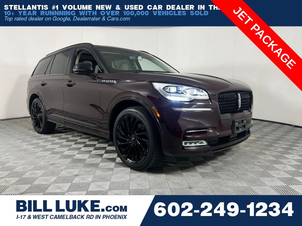 Diamond Red Metallic Tinted Clearcoat 2023 Lincoln Aviator Reserve AWD SUV / Crossover All-Wheel Drive Automatic