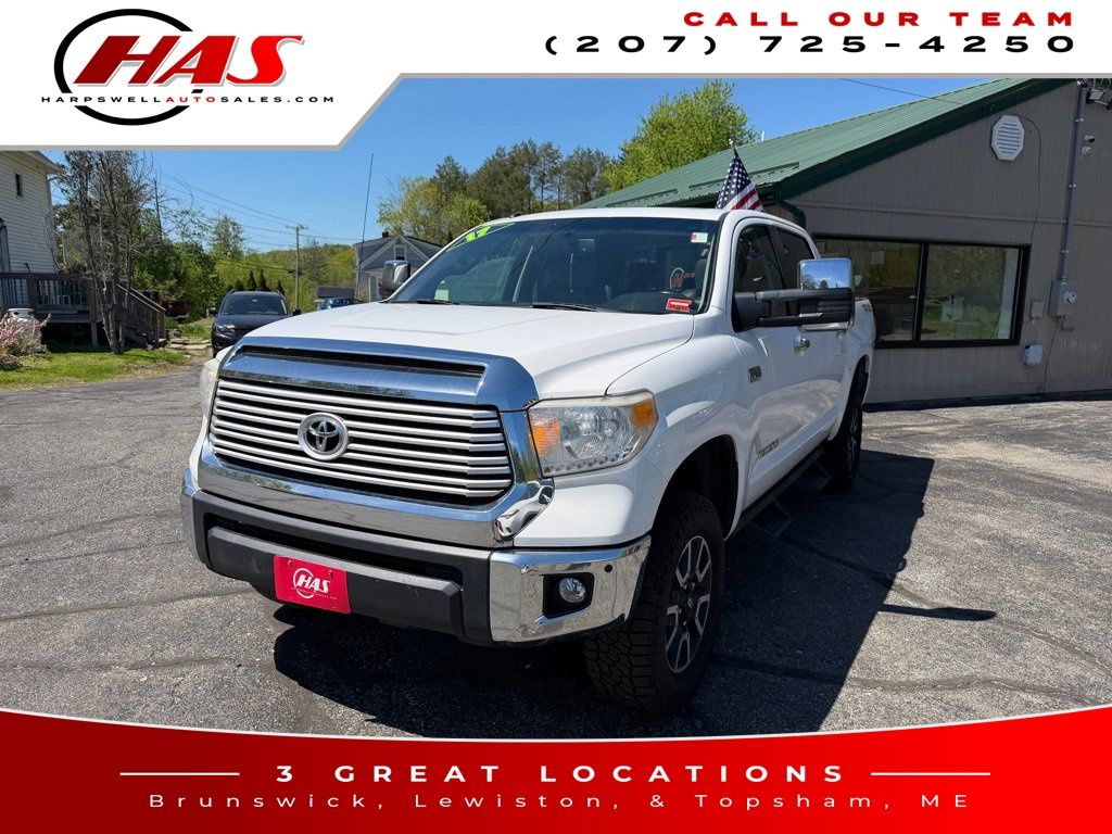 White 2017 Toyota Tundra Pickup Truck Four-Wheel Drive 6-Speed Automatic Overdrive