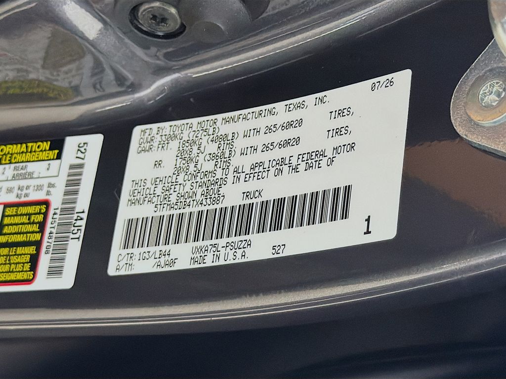 New 2026 Toyota Tundra Truck