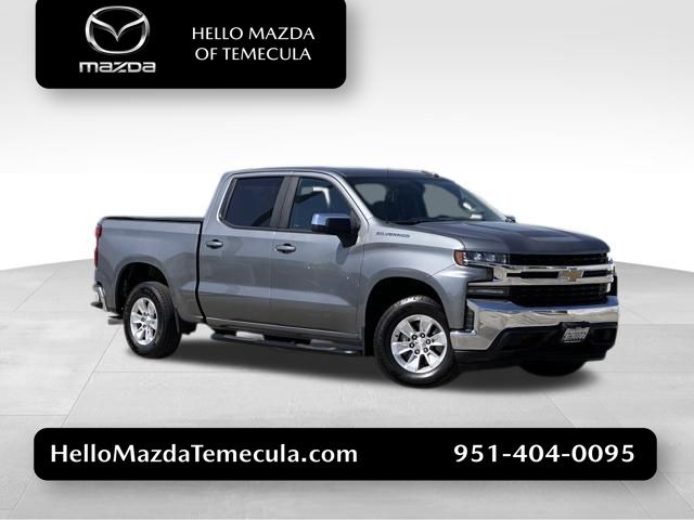 Gray (Satin Steel Metallic) 2020 Chevrolet Silverado 1500 LT Crew Cab RWD Pickup Truck 4X2 8-Speed Automatic