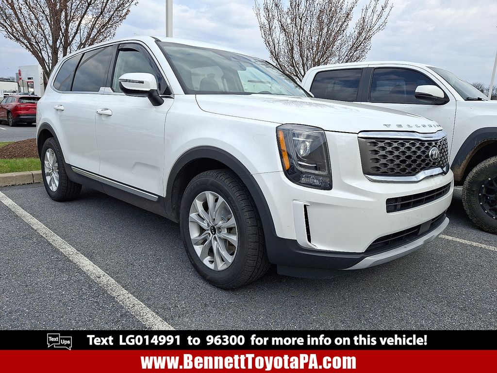 Snow White Pearl 2020 Kia Telluride LX FWD SUV / Crossover Front-Wheel Drive 8-Speed Automatic