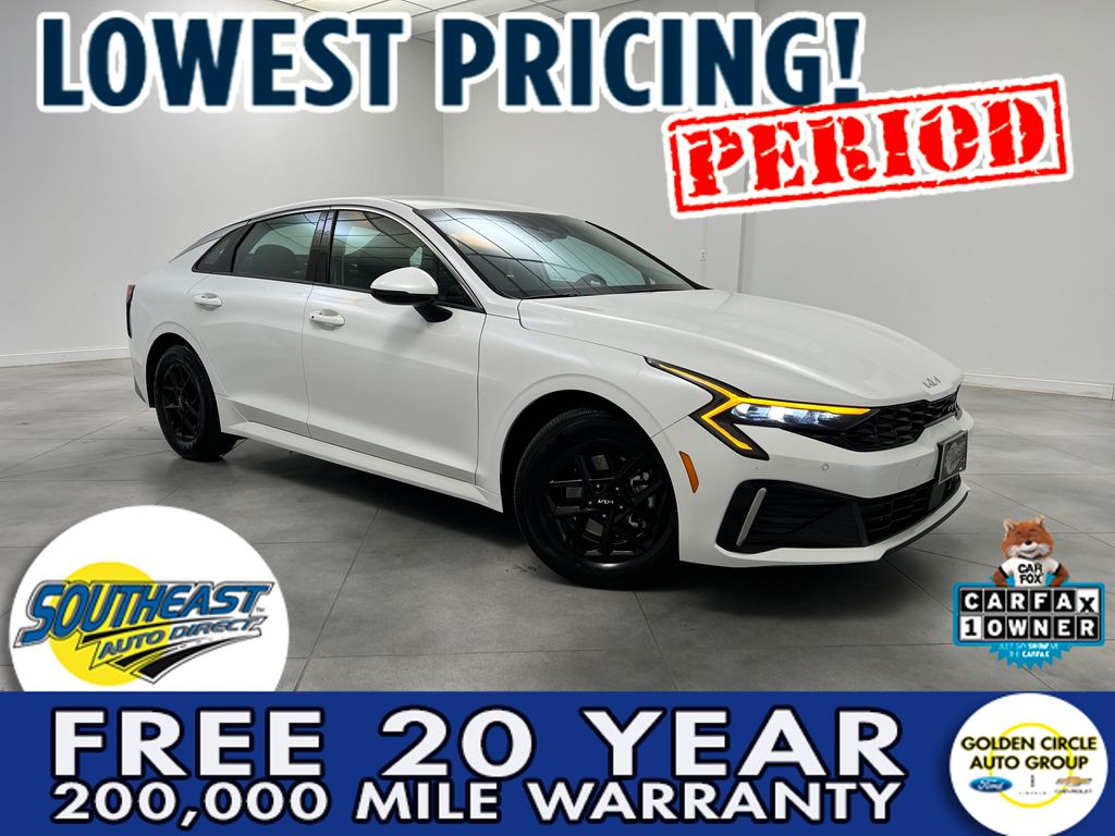 Snow White Pearl 2025 Kia K5 LXS FWD Sedan Front-Wheel Drive 8-Speed Automatic