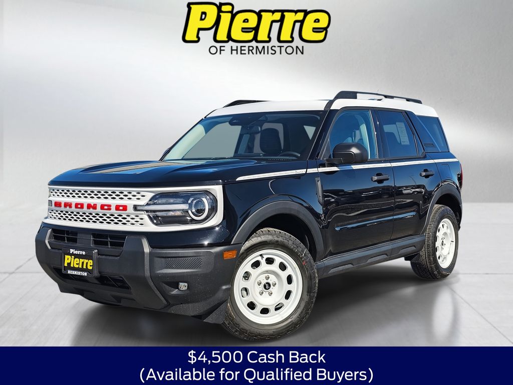 Shadow Black 2025 Ford Bronco Sport SUV / Crossover All-Wheel Drive 8-Speed Automatic