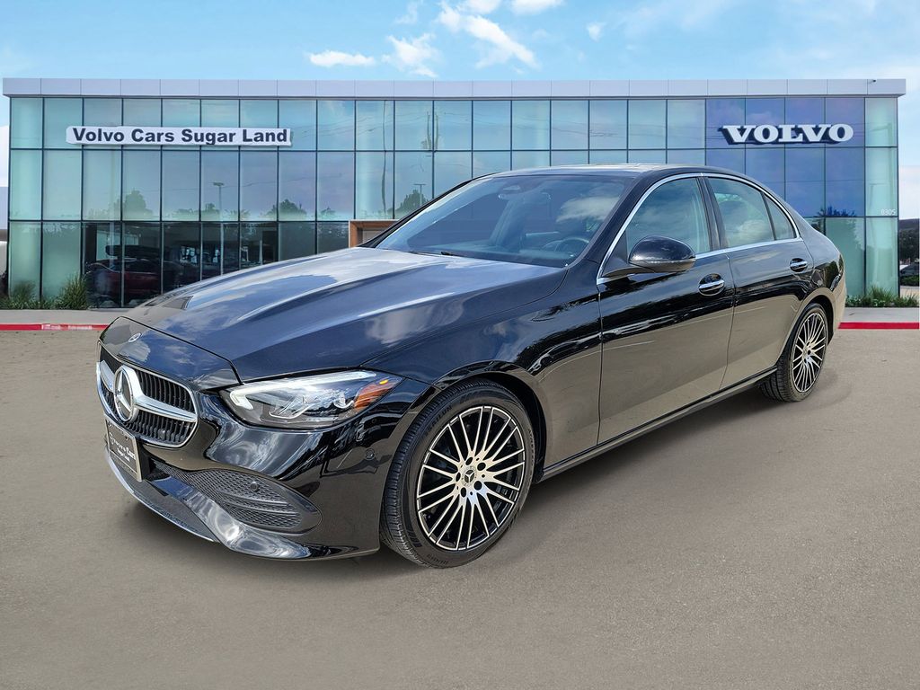 Black 2025 Mercedes-Benz C-Class Sedan All-Wheel Drive 9-Speed Automatic