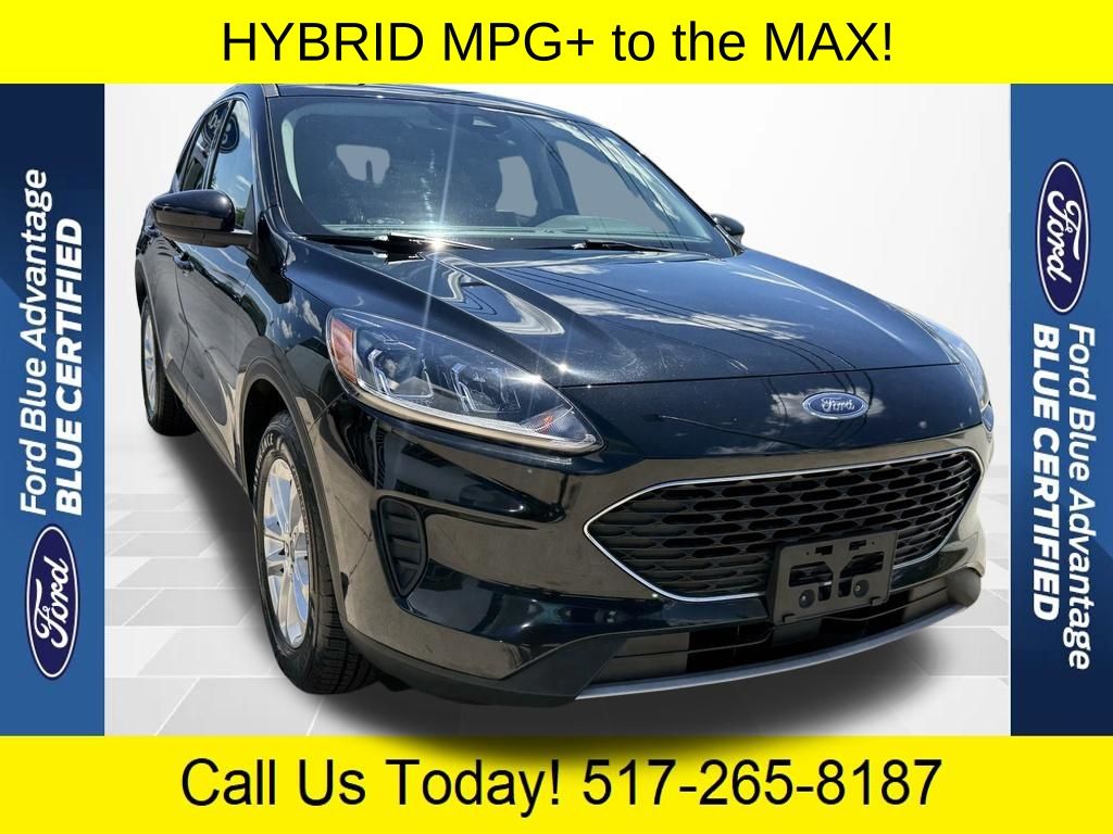 Black Metallic 2021 Ford Escape Hybrid SUV / Crossover Front-Wheel Drive Continuously Variable Transmission