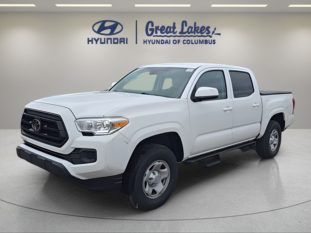 Super White 2021 Toyota Tacoma Pickup Truck Four-Wheel Drive 6-Speed Automatic
