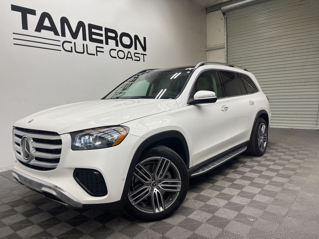 White 2025 Mercedes-Benz GLS 450 4MATIC SUV / Crossover All-Wheel Drive 9-Speed Automatic