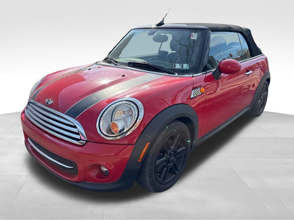 Chili Red 2012 MINI Cooper Base Convertible Convertible Front-Wheel Drive 6-Speed Automatic