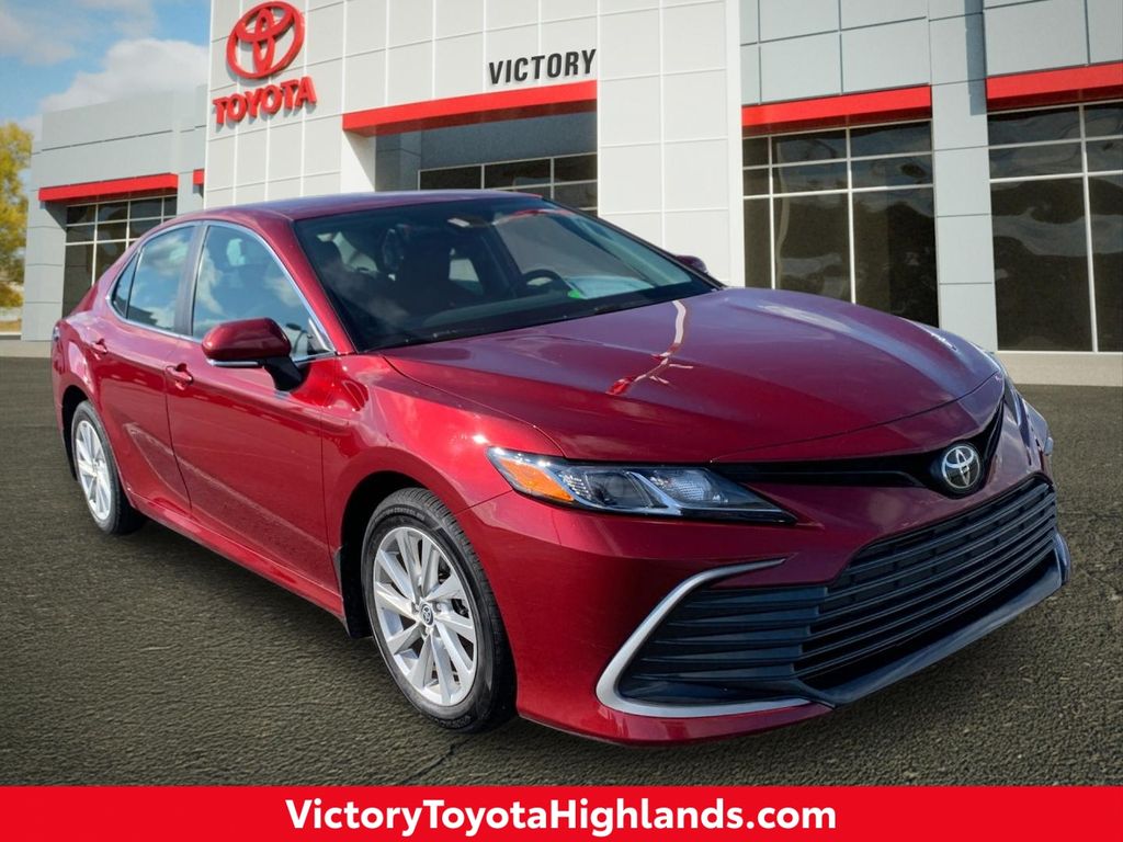 Red (Ruby Flare Pearl) 2022 Toyota Camry Sedan All-Wheel Drive 8-Speed Automatic