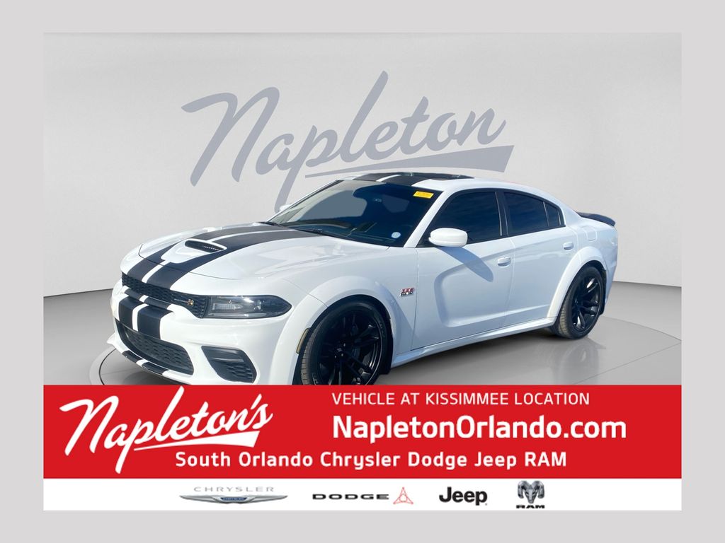 White Knuckle Clearcoat 2021 Dodge Charger Scat Pack Widebody RWD Sedan Rear-Wheel Drive 8-Speed Automatic