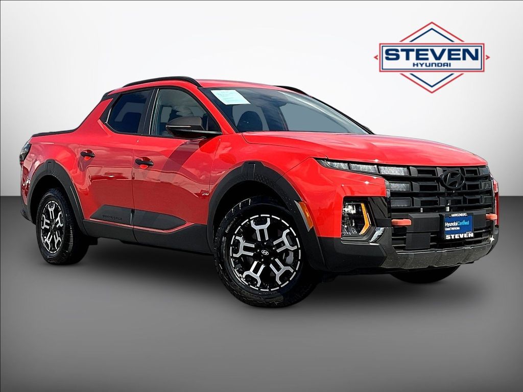 Canyon Red 2025 Hyundai Santa Cruz Pickup Truck All-Wheel Drive Automatic