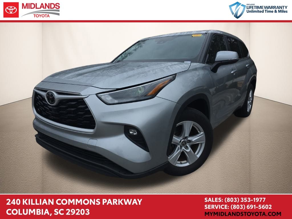 Celestial Silver Metallic 2024 Toyota Highlander LE FWD SUV / Crossover Front-Wheel Drive 8-Speed Automatic