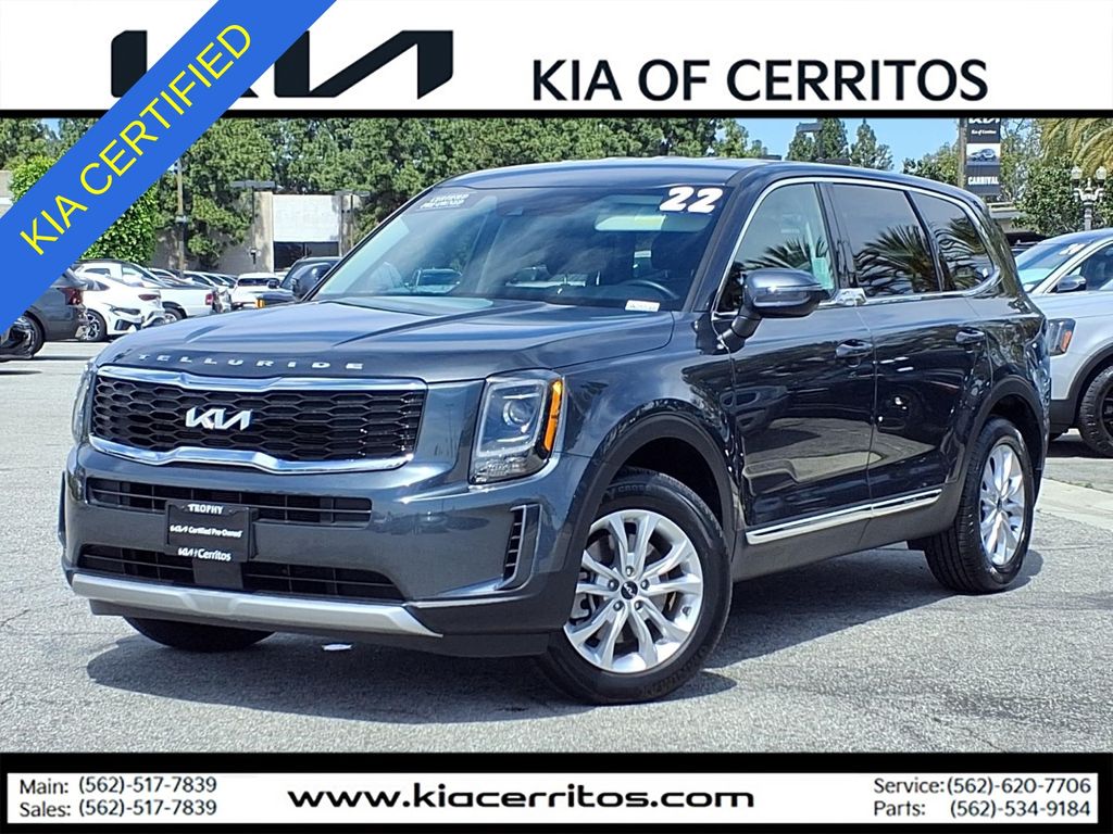 Gravity Gray 2022 Kia Telluride LX FWD SUV / Crossover Front-Wheel Drive 8-Speed Automatic