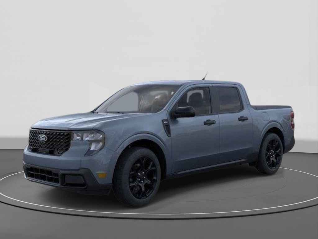 Blue (Azure Gray Metallic) 2025 Ford Maverick XLT SuperCrew AWD Pickup Truck All-Wheel Drive 8-Speed Automatic