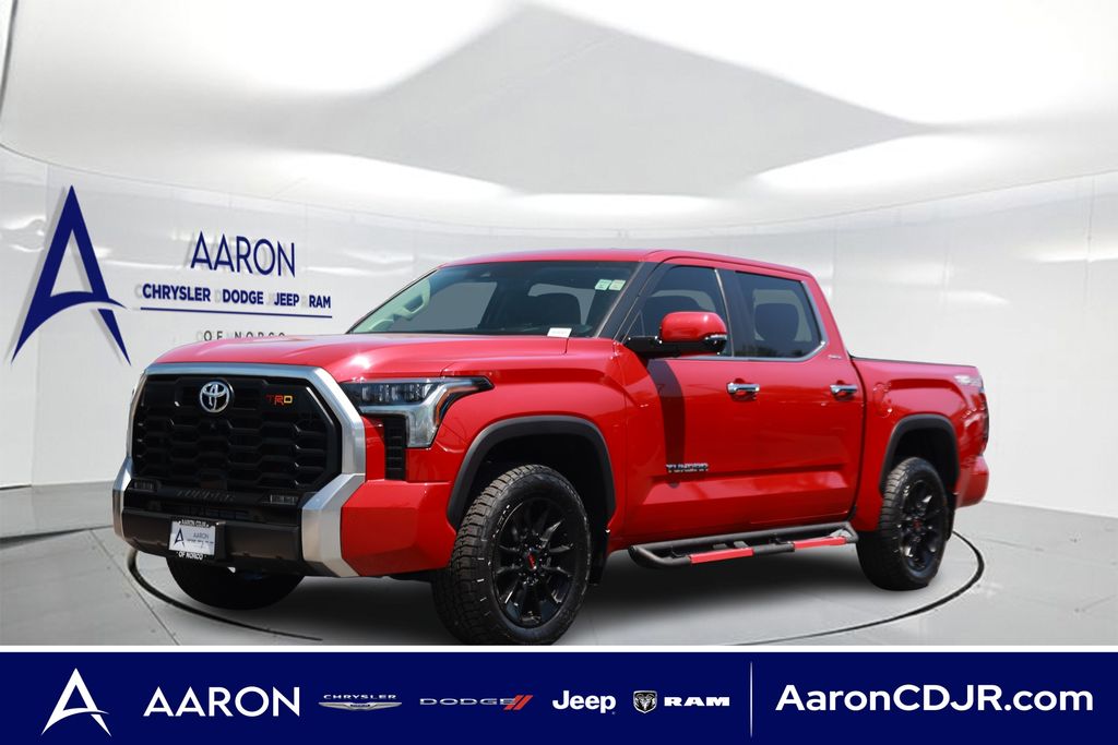 Red 2023 Toyota Tundra Pickup Truck Four-Wheel Drive Automatic