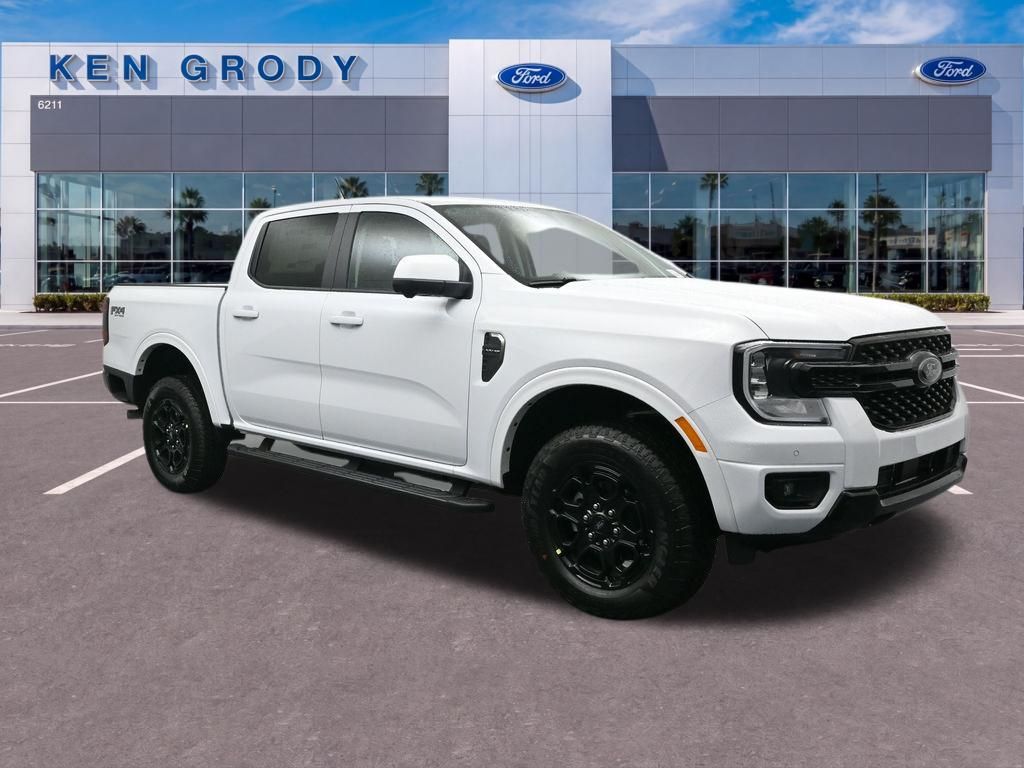 Oxford White 2026 Ford Ranger Lariat SuperCrew 4WD Pickup Truck Four-Wheel Drive Automatic