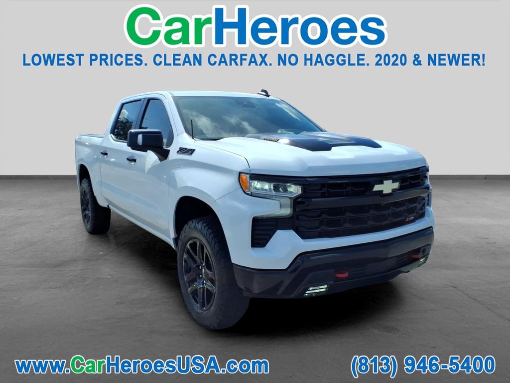 Summit White 2022 Chevrolet Silverado 1500 Pickup Truck Four-Wheel Drive Automatic