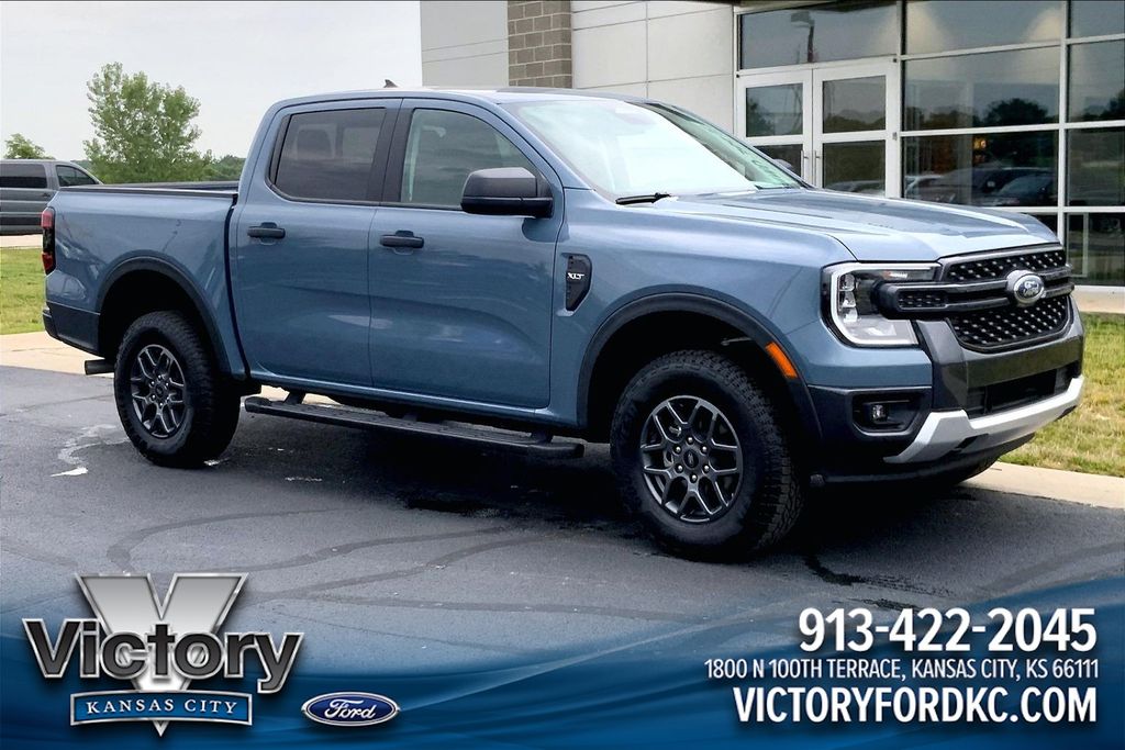 Blue (Azure Gray Metallic) 2025 Ford Ranger Pickup Truck Four-Wheel Drive Automatic