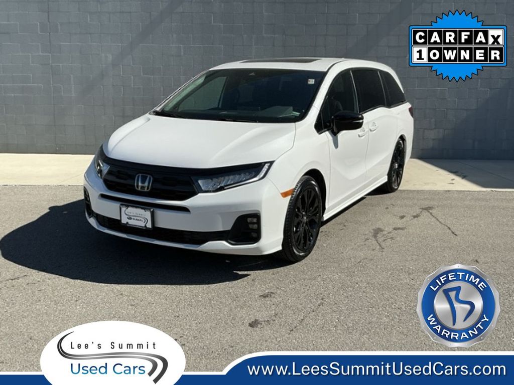 Platinum White Pearl 2025 Honda Odyssey Sport-L FWD Minivan Front-Wheel Drive Automatic