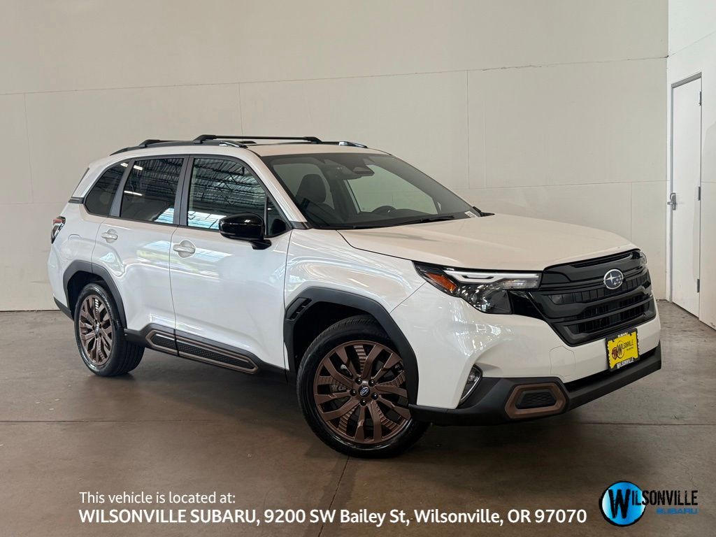 Crystal White Pearl 2025 Subaru Forester Sport Crossover AWD SUV / Crossover All-Wheel Drive Continuously Variable Transmission