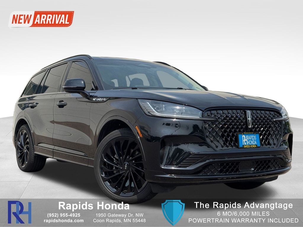 Infinite Black Metallic Clearcoat 2025 Lincoln Aviator SUV / Crossover All-Wheel Drive Automatic