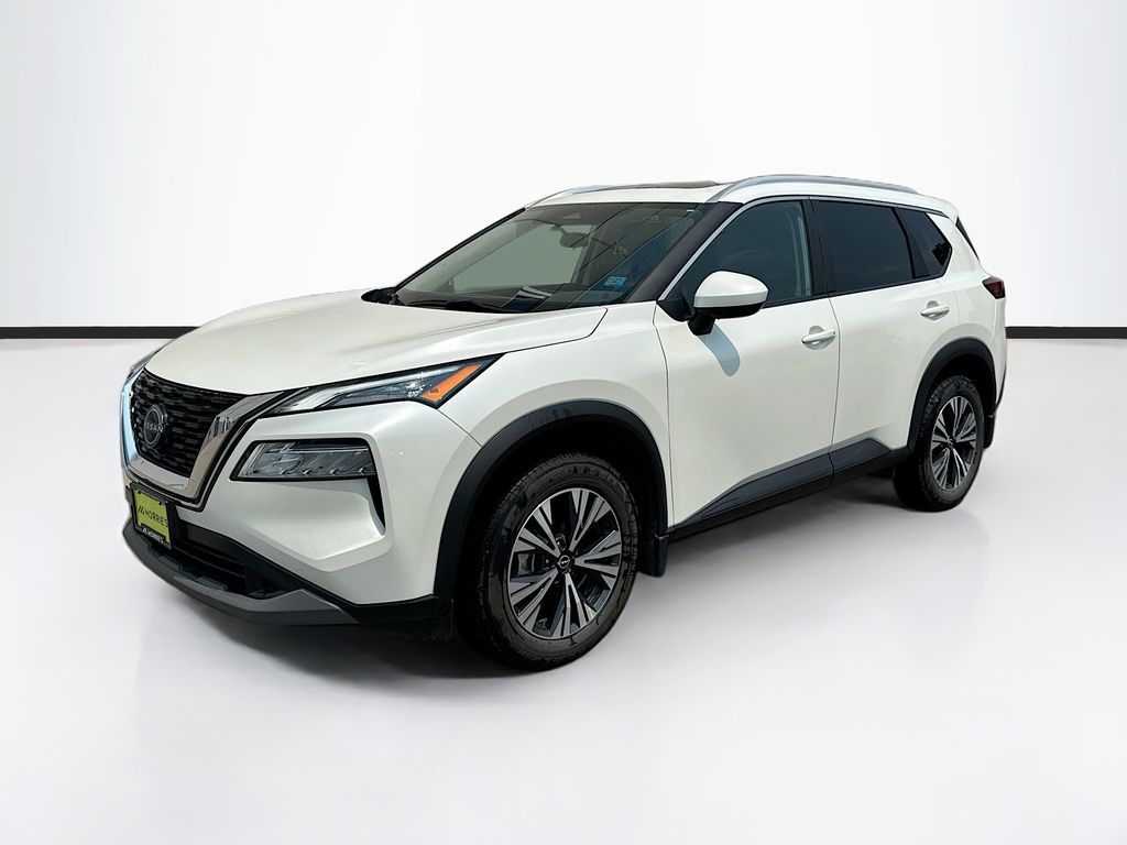 Pearl White Tricoat 2023 Nissan Rogue SUV / Crossover All-Wheel Drive Continuously Variable Transmission