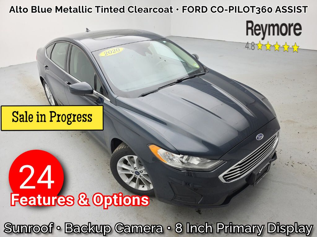 Blue Metallic 2020 Ford Fusion Sedan Front-Wheel Drive 6-Speed Automatic